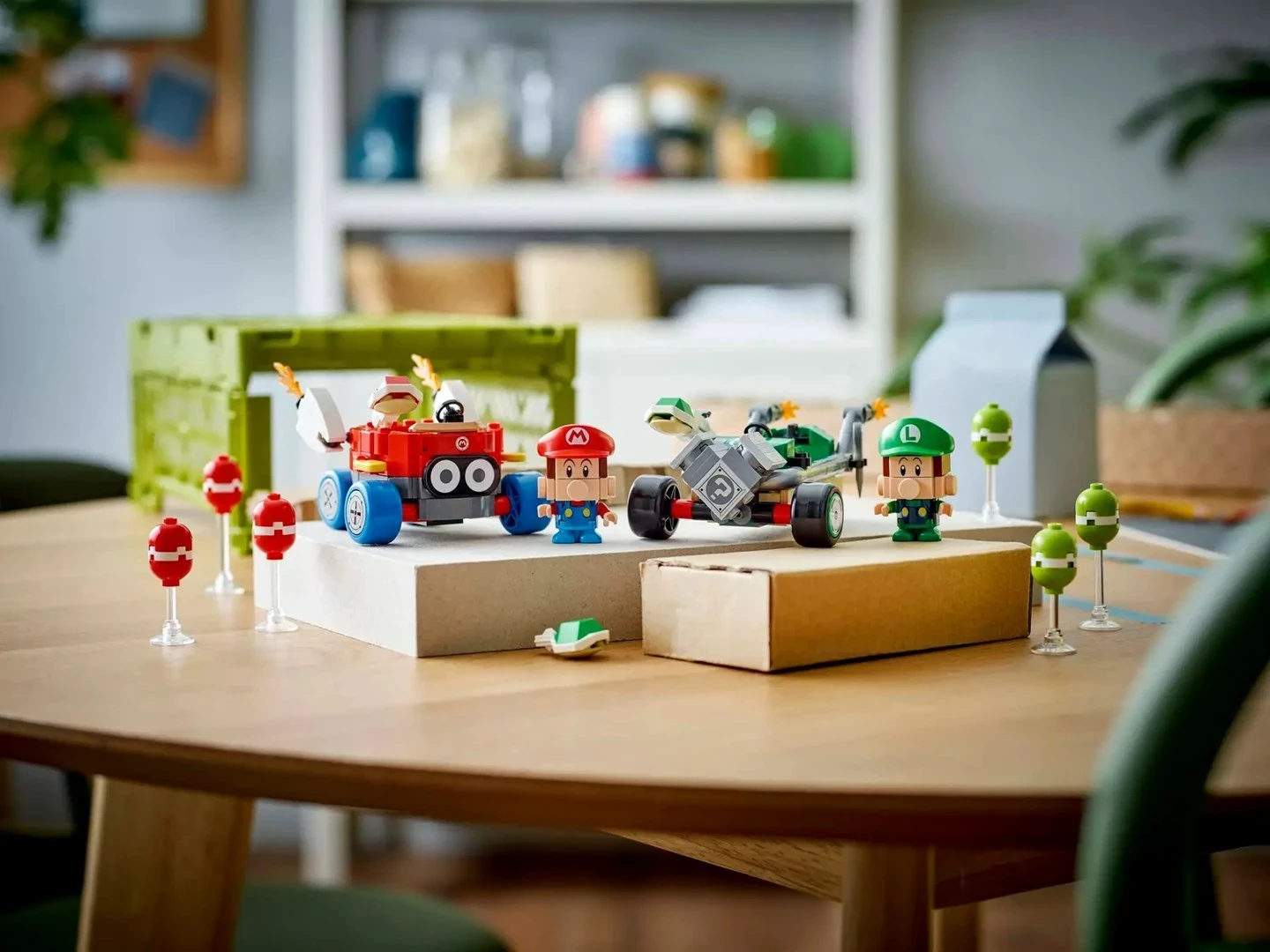 Set LEGO Super Mario 72034 Mario Kart - Baby Mario vs. Baby Luigi