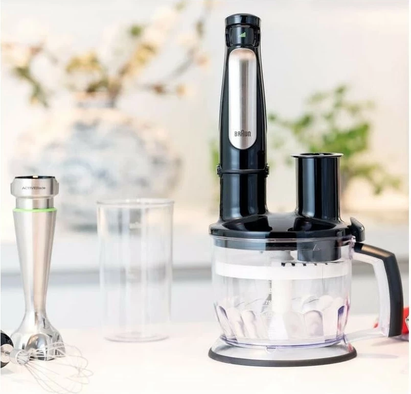 Blender dore Braun MultiQuick 7 MQ7075X, 1000W, ngjyrë zi-argjendtë