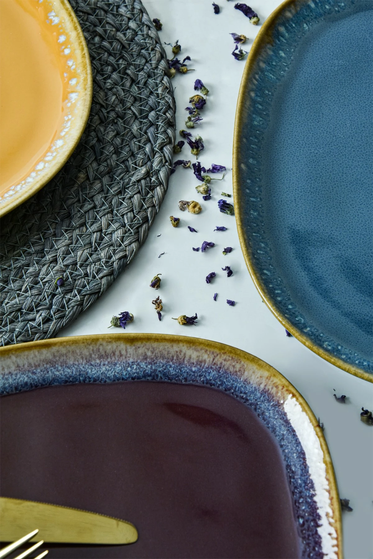 Set pjatash shërbimi, shumëngjyrëshe, 6 copë, Hermia Concept, X000155100000000000000000