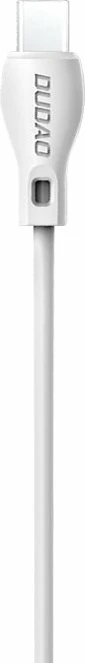Kabllo Dudao L4T, USB në Type-C, 1m, 2.1A, Bardhë
