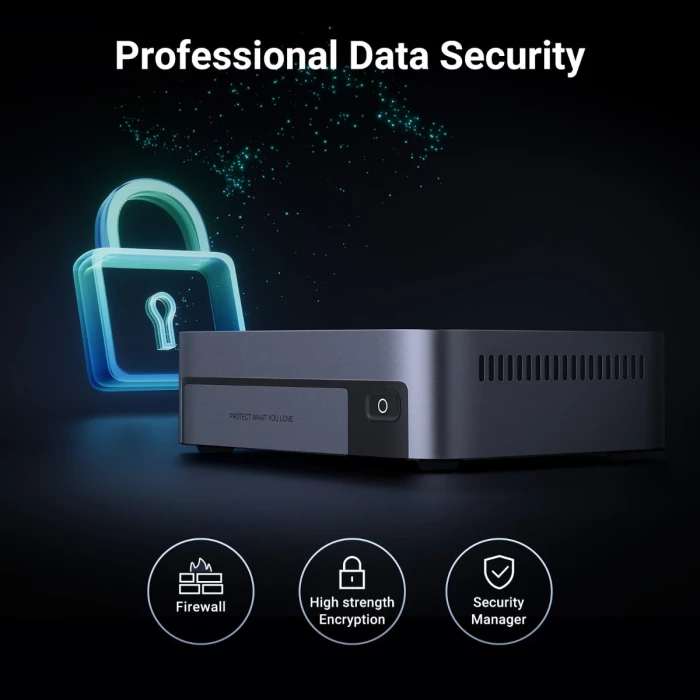 NAS UGREEN NASync DXP480T Plus, 4x M.2 NVMe, Intel Core i5-1235U, 8GB DDR5, 10GbE, Thunderbolt 4, gri