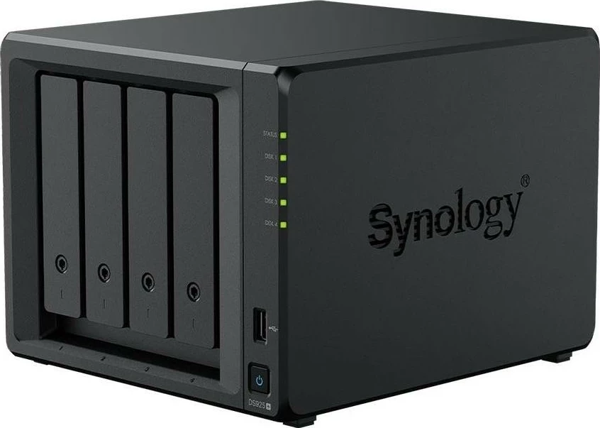 NAS Synology DS925+, 6 slota, 4GB RAM, pa disk, i zi