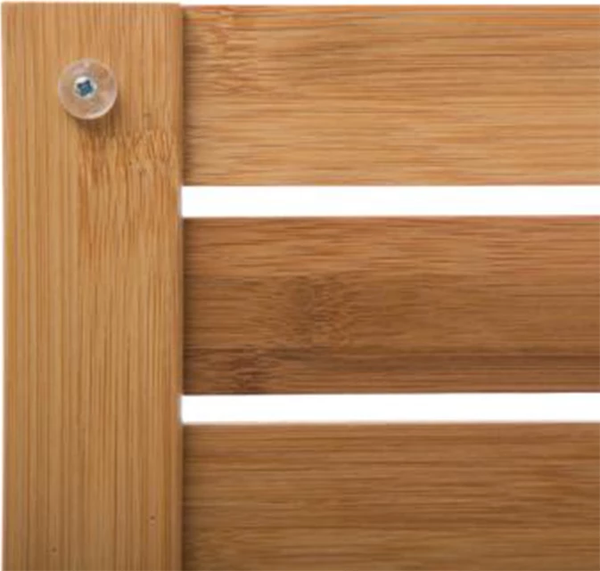 Tapet bambu për banjo, ngjyrë natyrale, 53x36x2.2 cm