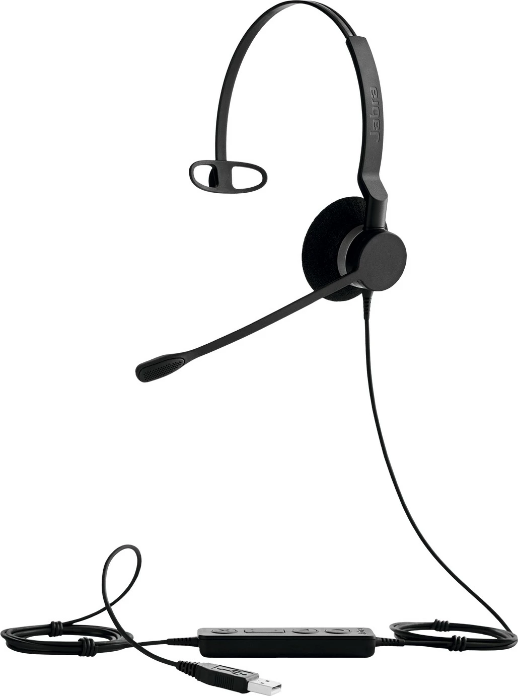 Kufje Jabra BIZ 2300 USB Mono NC, me mikrofon, e zezë
