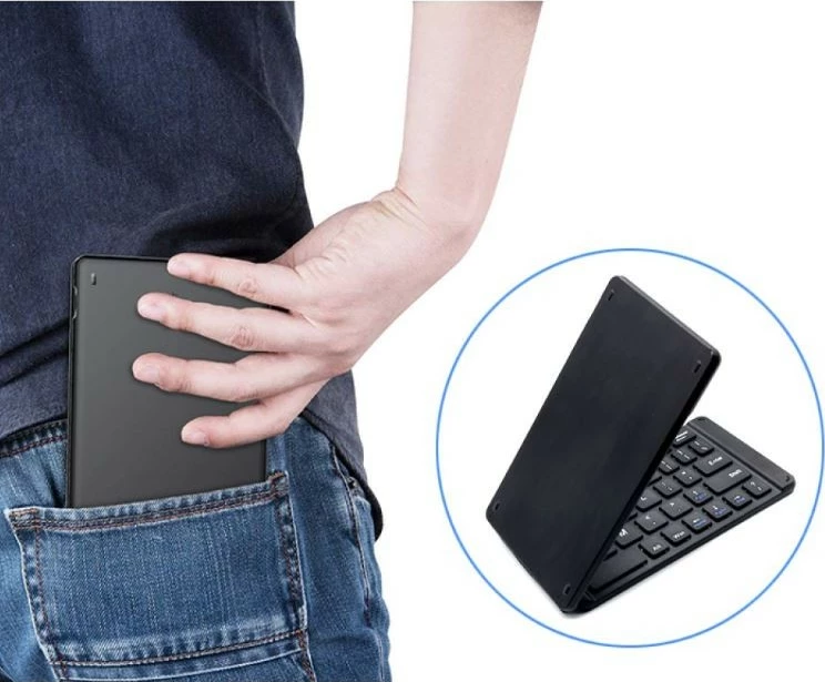 Tastierë palosëse wireless Techly 364156, Bluetooth 3.0, e zezë