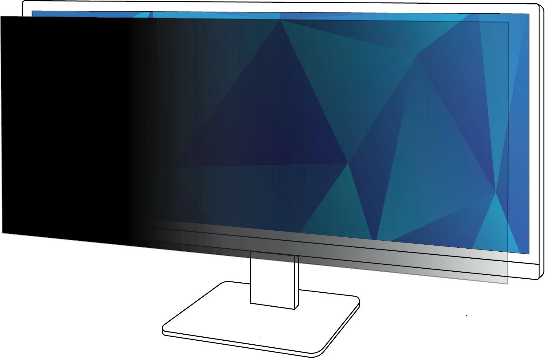 Filtër privatësie 3M PF290W2B për monitor 29.0 inç, 21:9, i zi