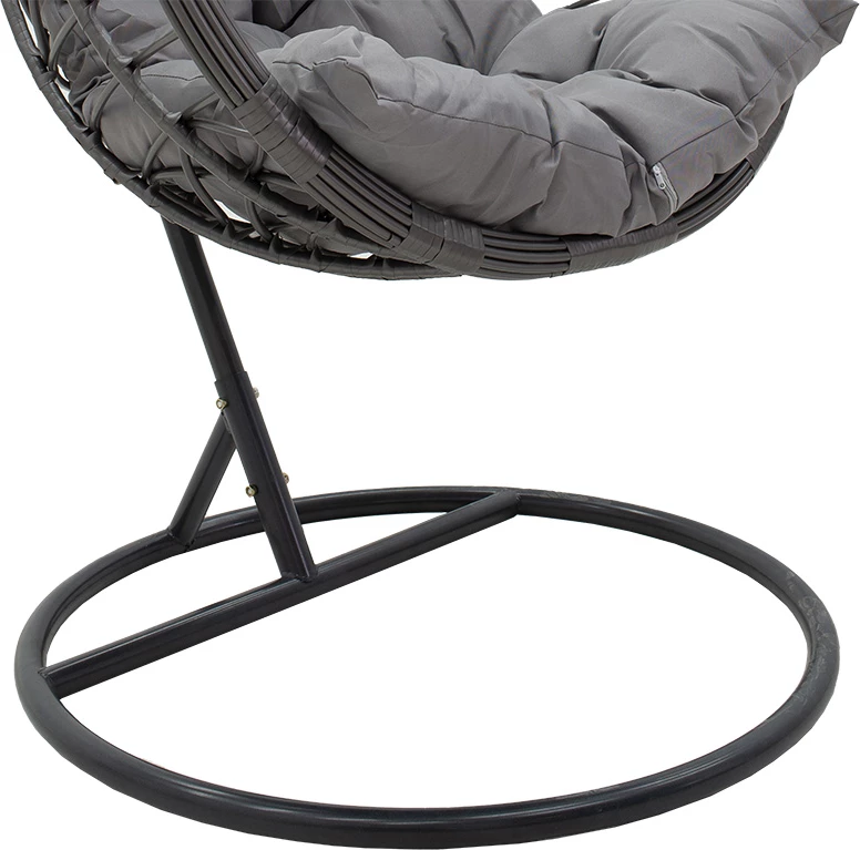 Hudson karrige varëse metal-pp-jastëk ngjyrë gri 109x119x195cm