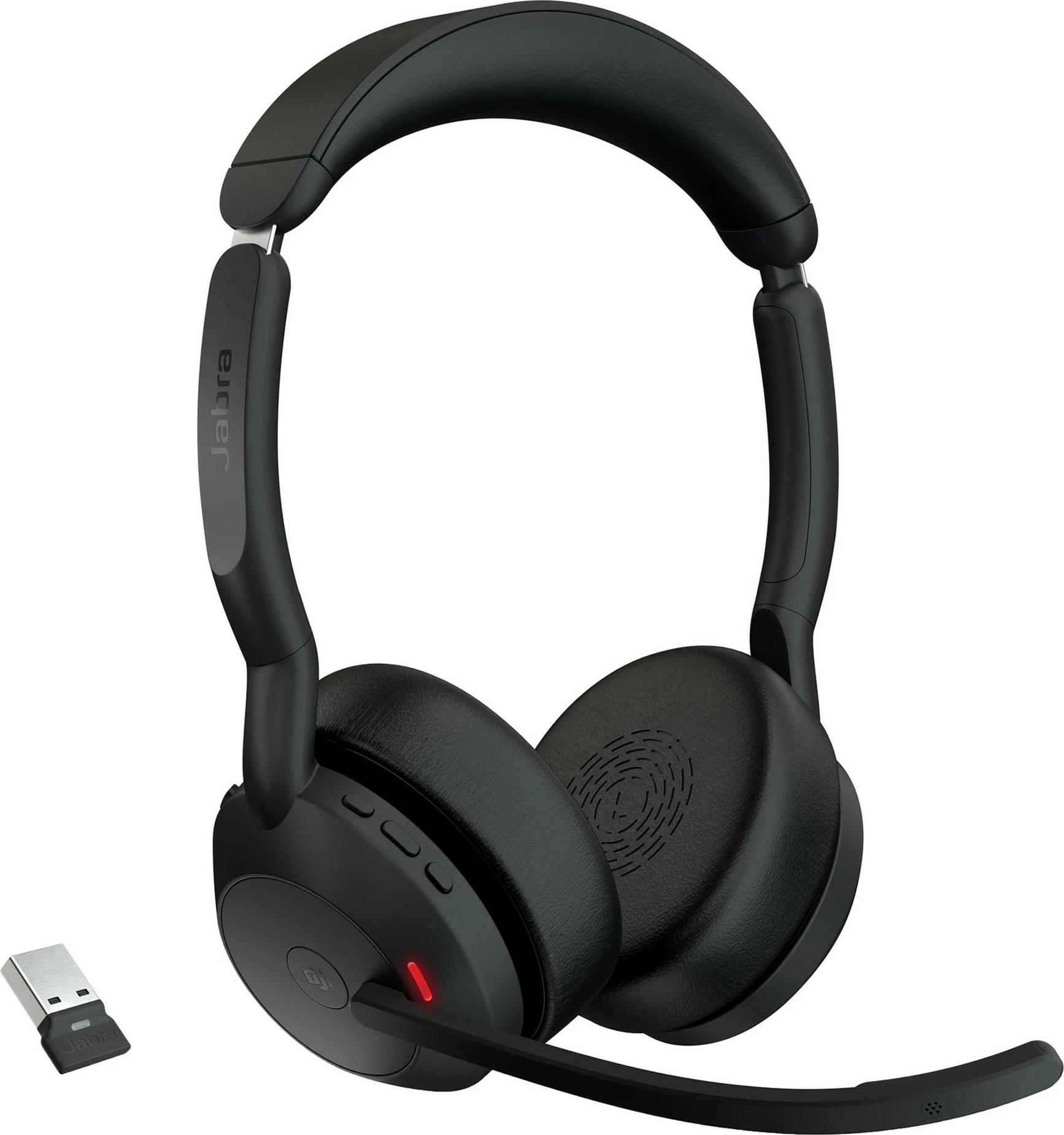 Kufje Jabra Evolve2 55, Link380a MS Stereo, Wireless, Office/Call center, 20 - 20000 Hz, 130 g, Zezë