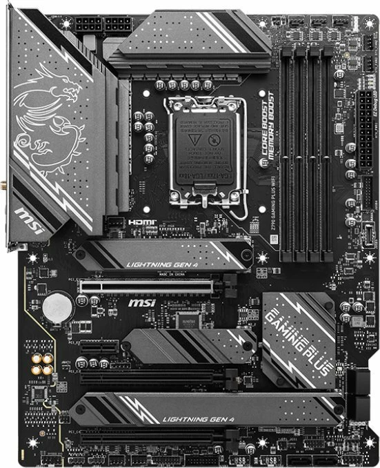 Pllakë amë MSI Z790 Gaming Plus WiFi ATX, DDR5, Bluetooth, 7.1 audio, e zezë