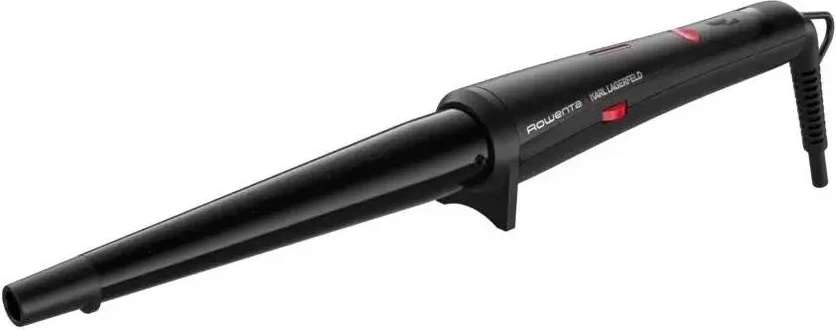 Makinë për kaçurrela, Rowenta, CF324LF0, fuçi konike, veshje Keratin & Glow me turmalinë, temperaturë 120–200°C, ngrohje 60 s, e zezë