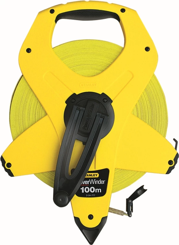 Metër shirit matës Stanley PowerWinder 2-34-777 100 m fiberglas, e verdhë