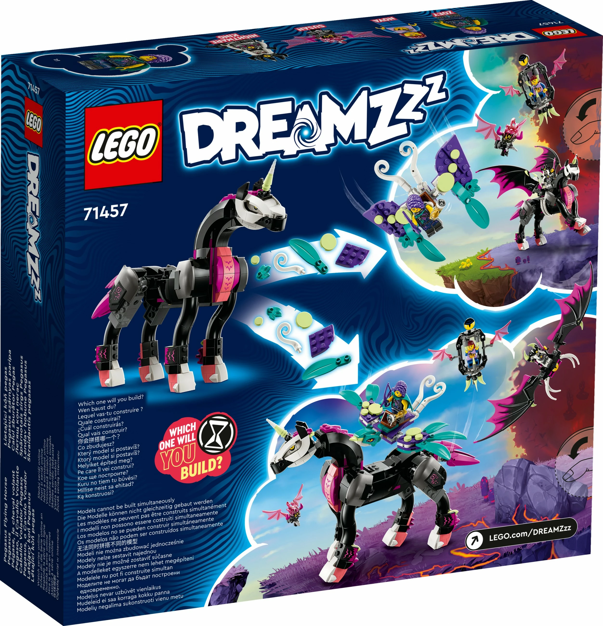 Set ndërtimi LEGO DREAMZzz Pegasus Flying Horse, 482 pjesë, shumëngjyrësh