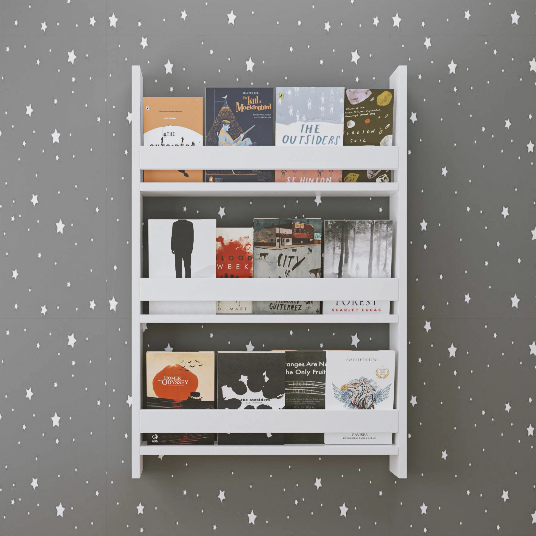 Raft librash Hanah Home, Artemis 3, i bardhë