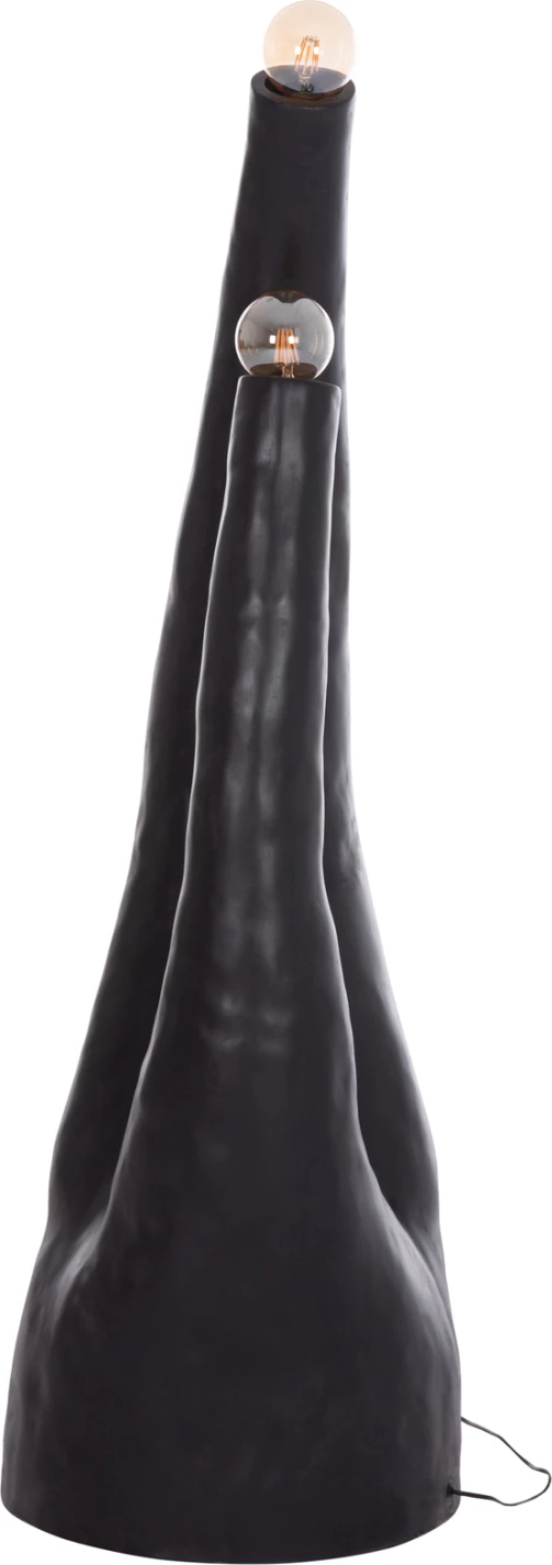 Llambë dyshemeje dekorative TUSKEN, fibër-cement, e zezë, FH4702.01, 50x43x145cm