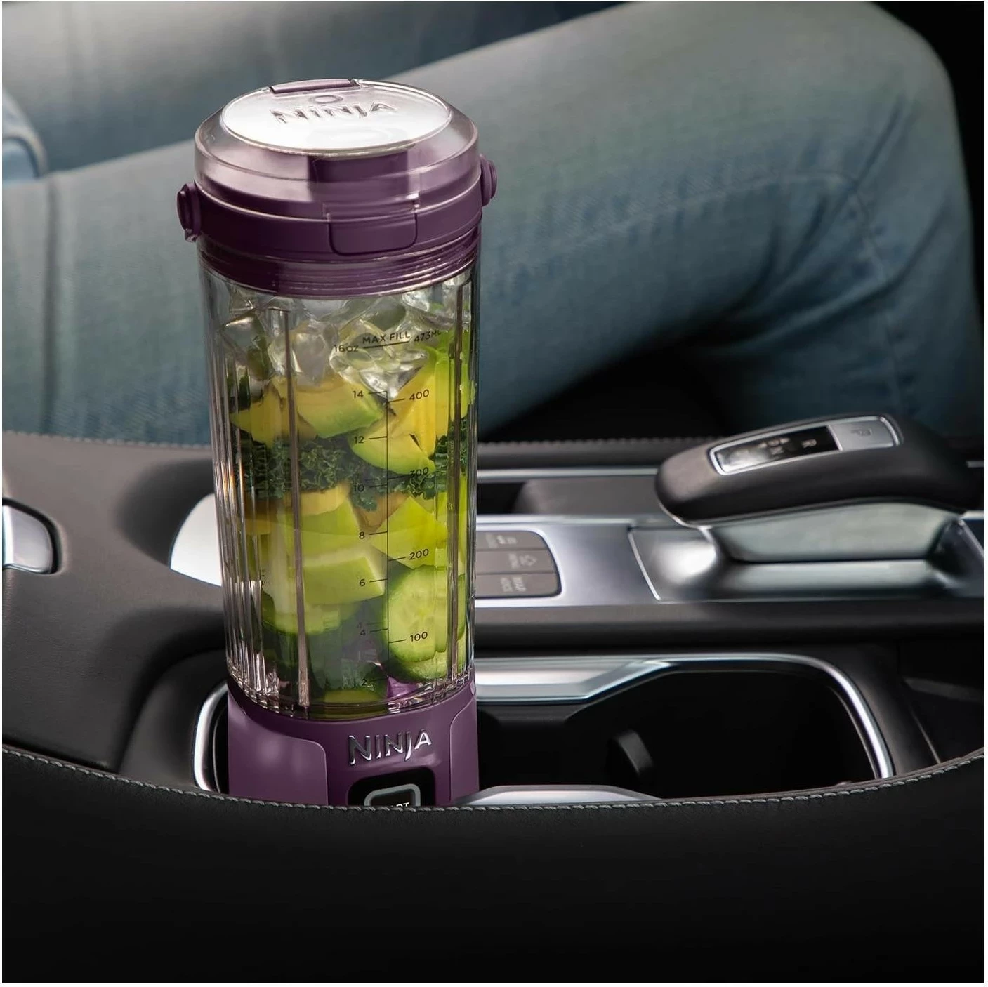 Blender portabil Ninja BC151, 0.53L, USB-C, fiolet