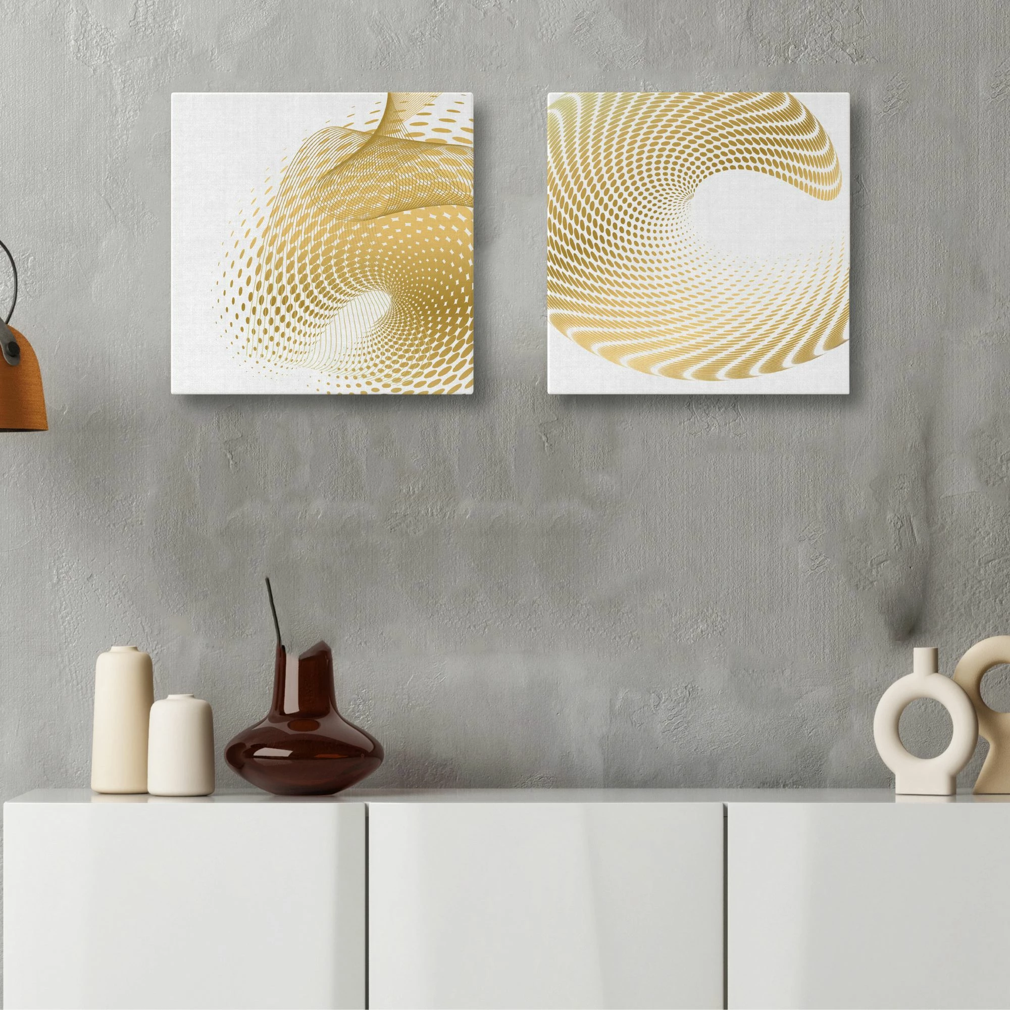 Pikturë dekorative në kanavacë (2 copë), Wallity, ASR2-CNV25-1, 40x40