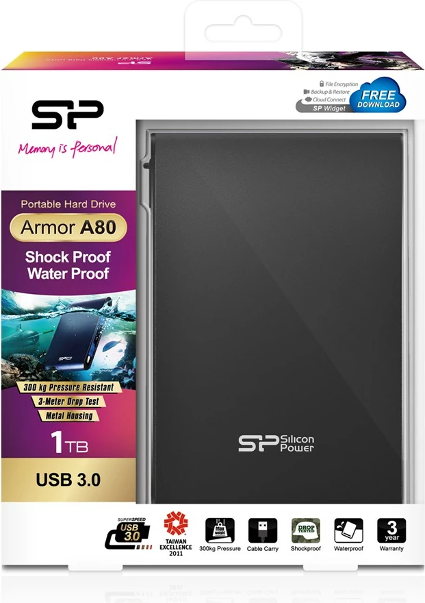Disk HDD Silicon Power Armor A80, 1TB, i zi