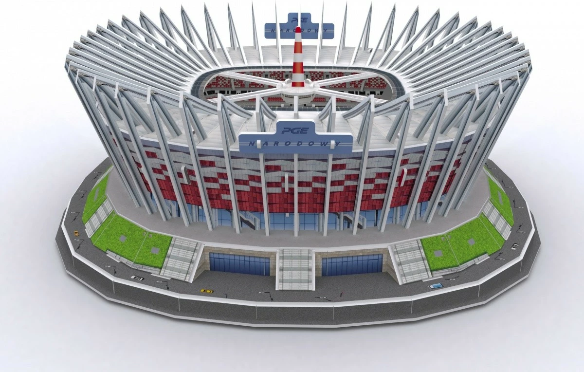 Puzzle 3D Cubic Fun PGE Narodowy Stadium, 105 pjesë