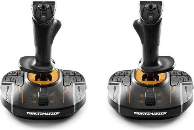 Joystick set Thrustmaster T.16000M FCS, 2 copë, për lojëra simulimi, USB, Zi