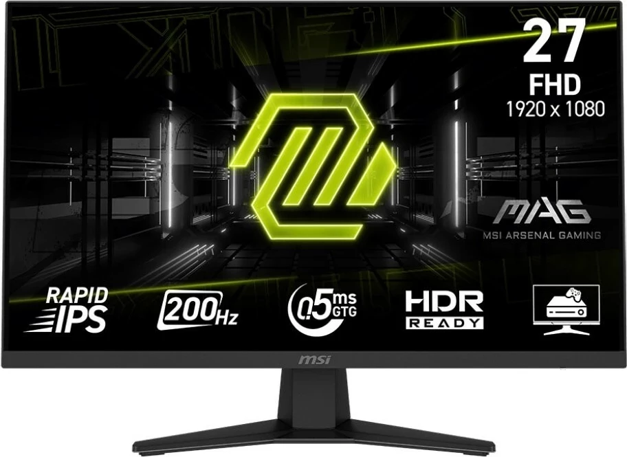 Monitor MSI MAG 274F, 27 inch, Rapid IPS, 200Hz, Full HD, i zi