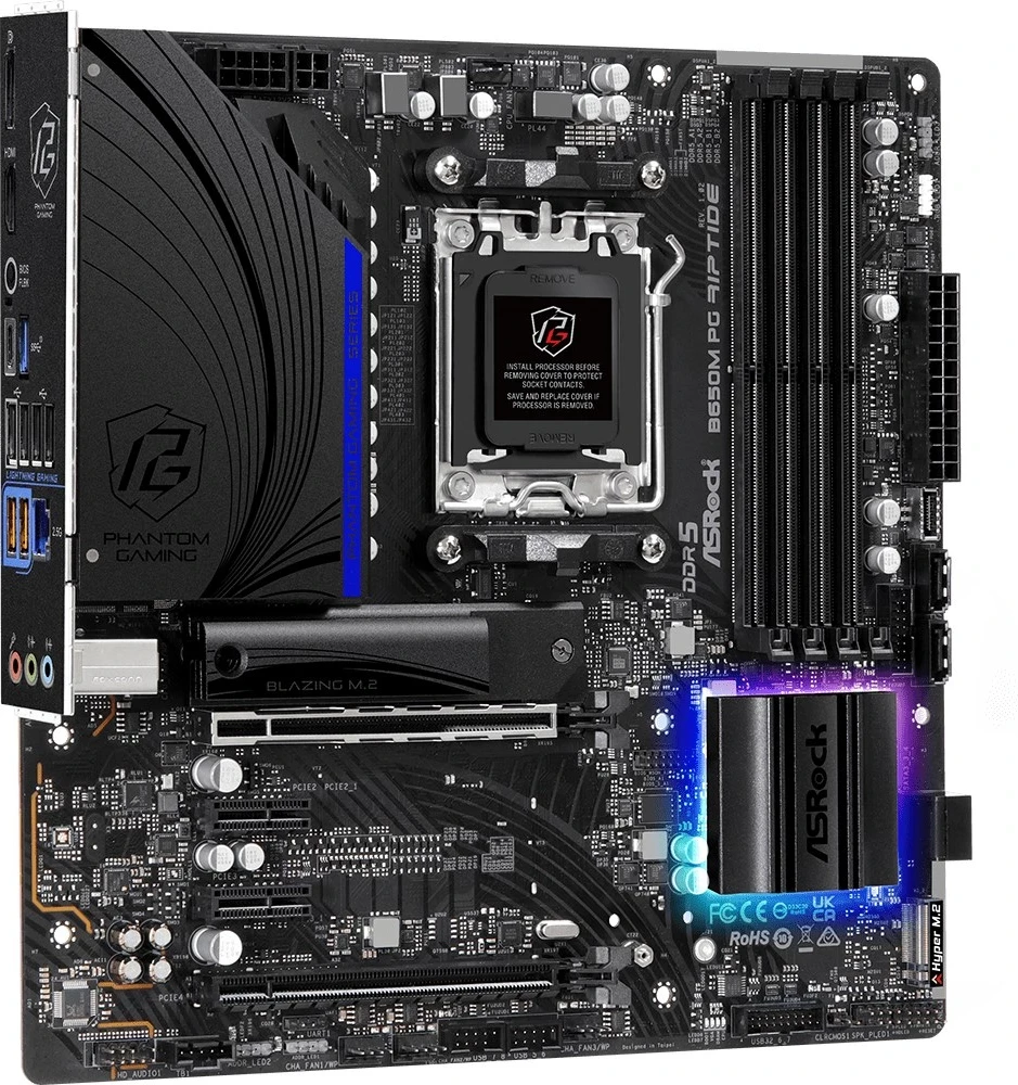 Pllakë amë Asrock B650M PG Riptide AMD B650 , micro ATX