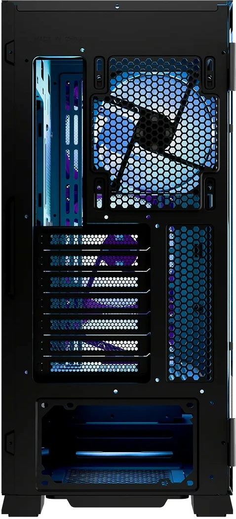 Kasë MODECOM Horizon ARGB Flow Midi, E-ATX, 4 ventilatorë ARGB, Xham i temperuar, e zezë