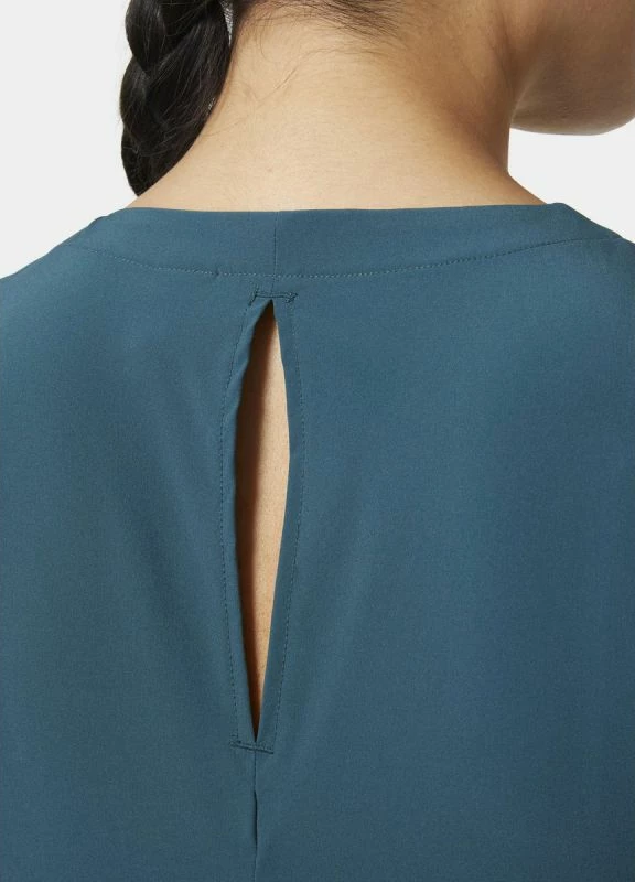 Fustan Helly Hansen për femra, blu dhe gjelbër