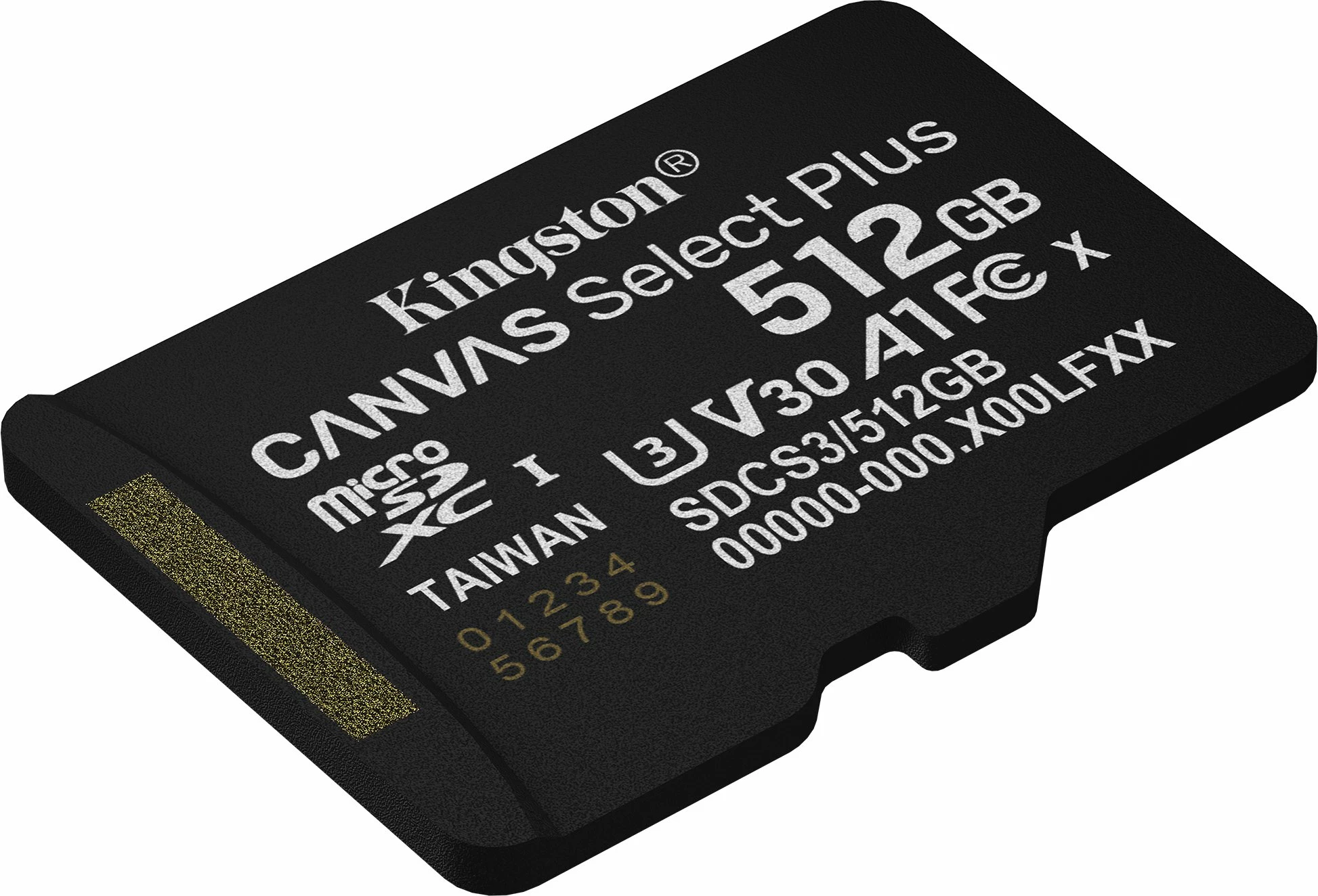 Kartë memorje microSDXC Kingston Canvas Select Plus 512GB Class 10 UHS-I/U3 A1 V30 (SDCS3/512GB) me adapter