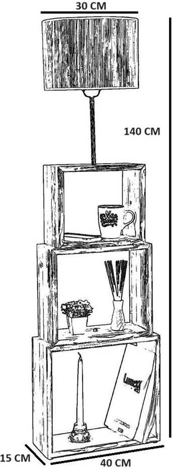 Llambë dyshemeje Opviq, ngjyrë lisi, 8835-5