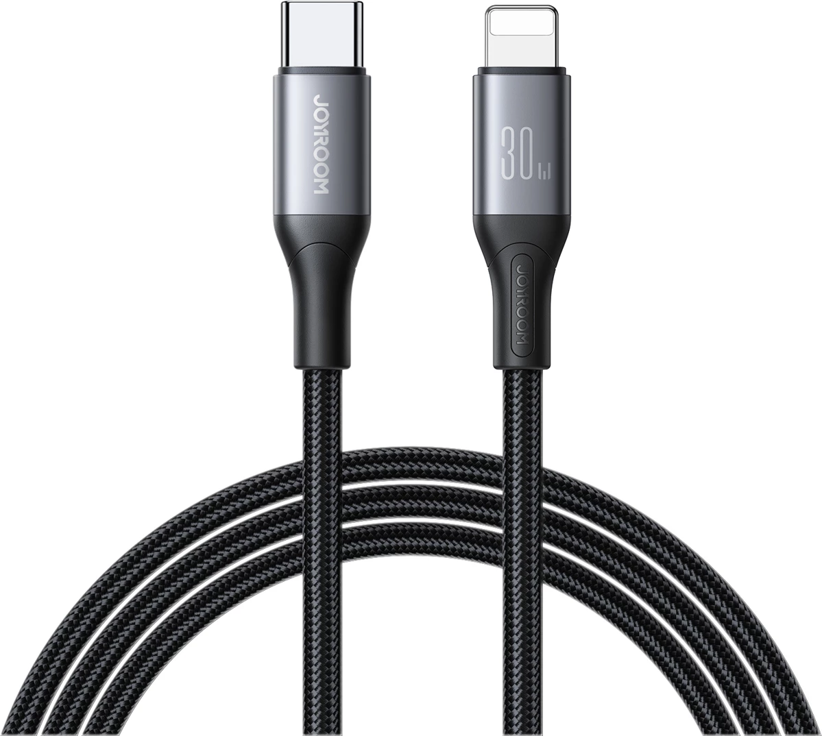 Kabllo Joyroom S-A28 Flash Series, USB-C në Lightning, 2m, 30W, e zezë