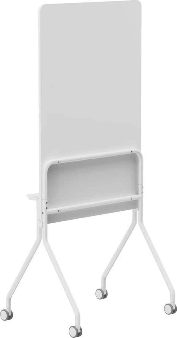 Tabelë shkrim-fshirëse, Ergo Office, ER-305, 119x79 cm, lëvizëse me rrota, jo magnetike, orientim vertikal, me marker dhe sfungjer, e bardhë
