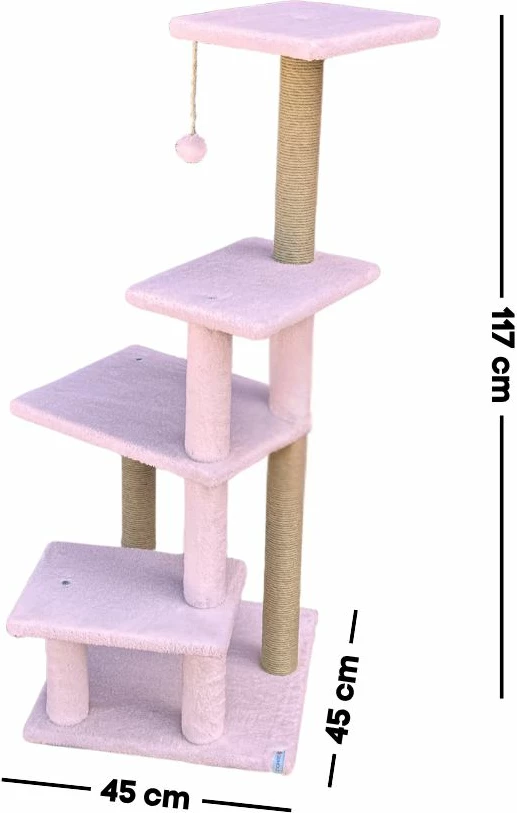 Dërrasë për gërvishtje për mace, rozë, Paws & Whiskers, Alessi