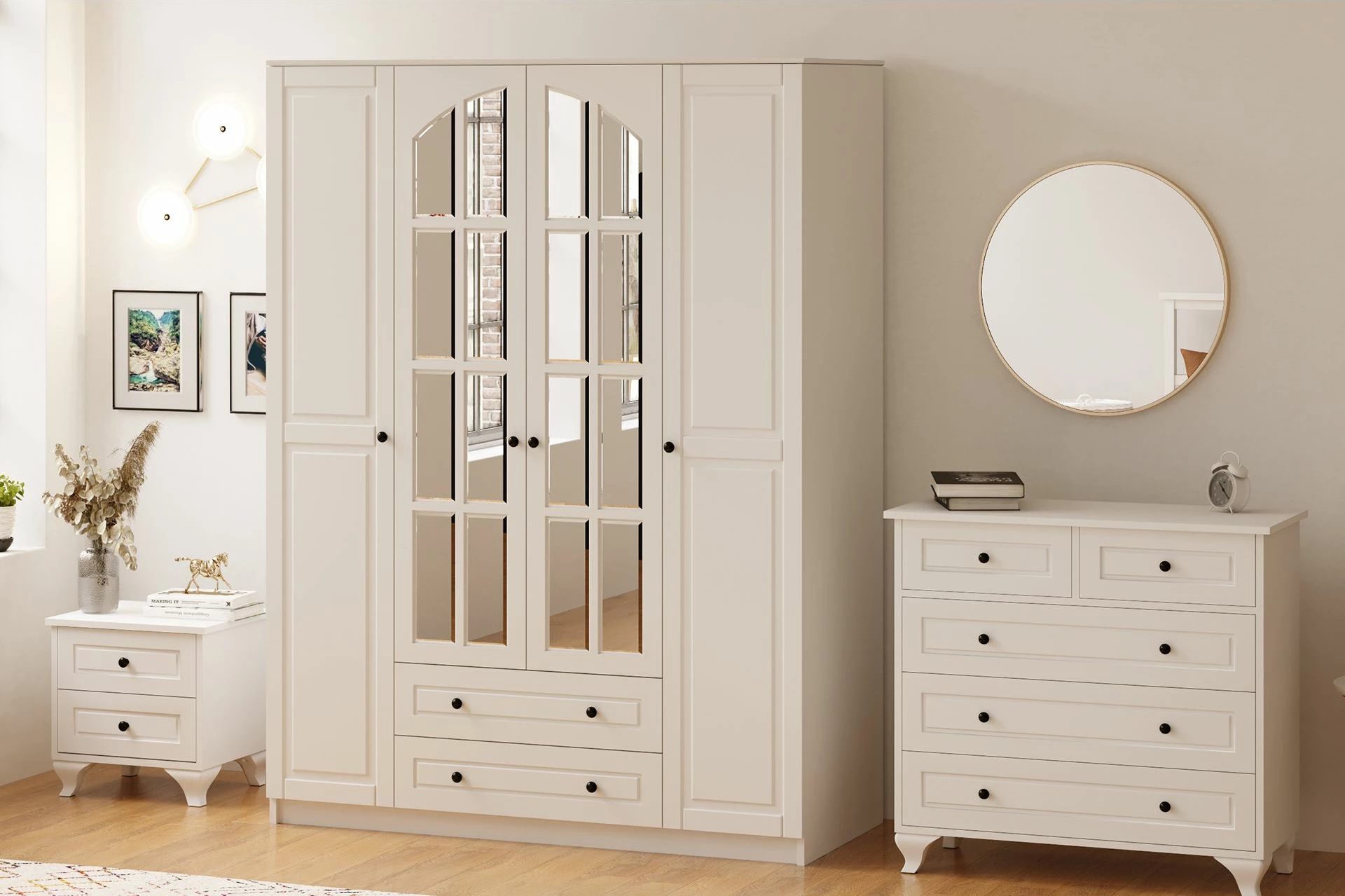 Set dhome për të rinj Skye Decor, ngjyrë e bardhë mat, RB-015