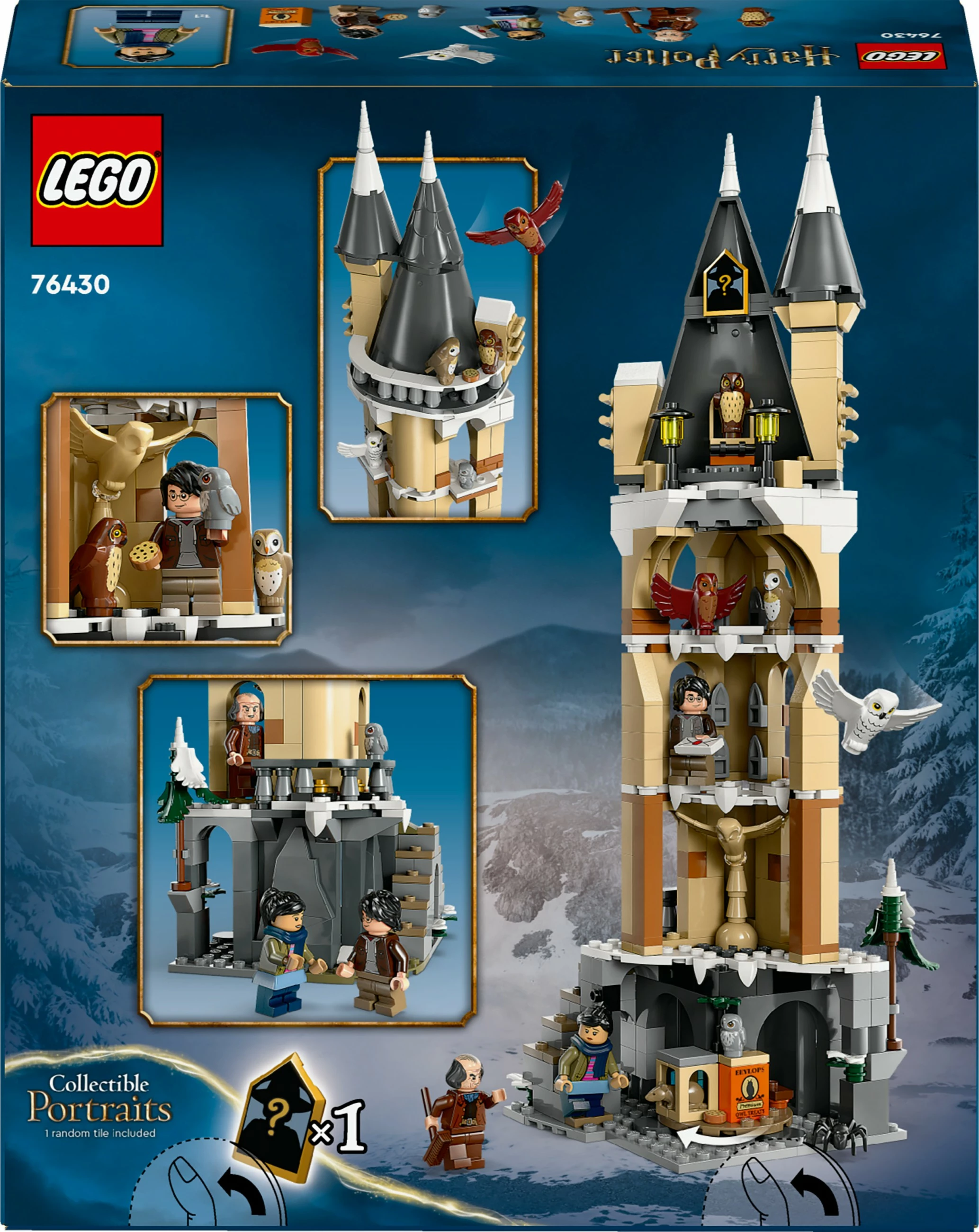Set ndërtimi LEGO Harry Potter Hogwarts Castle Owlery 364 pjesë, multikolor