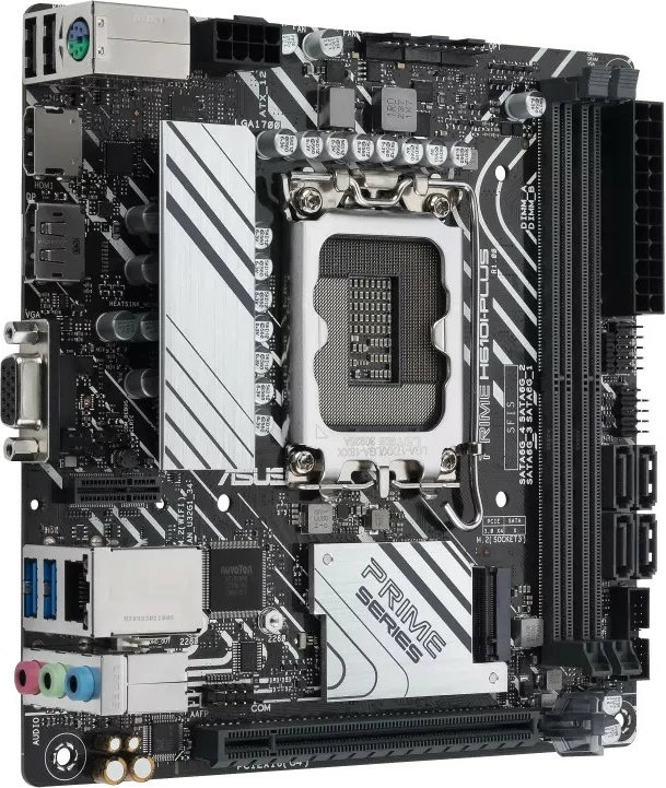 Pllakë amë ASUS PRIME H610I-PLUS-CSM, Intel, LGA 1700, DDR5-SDRAM, mini ITX