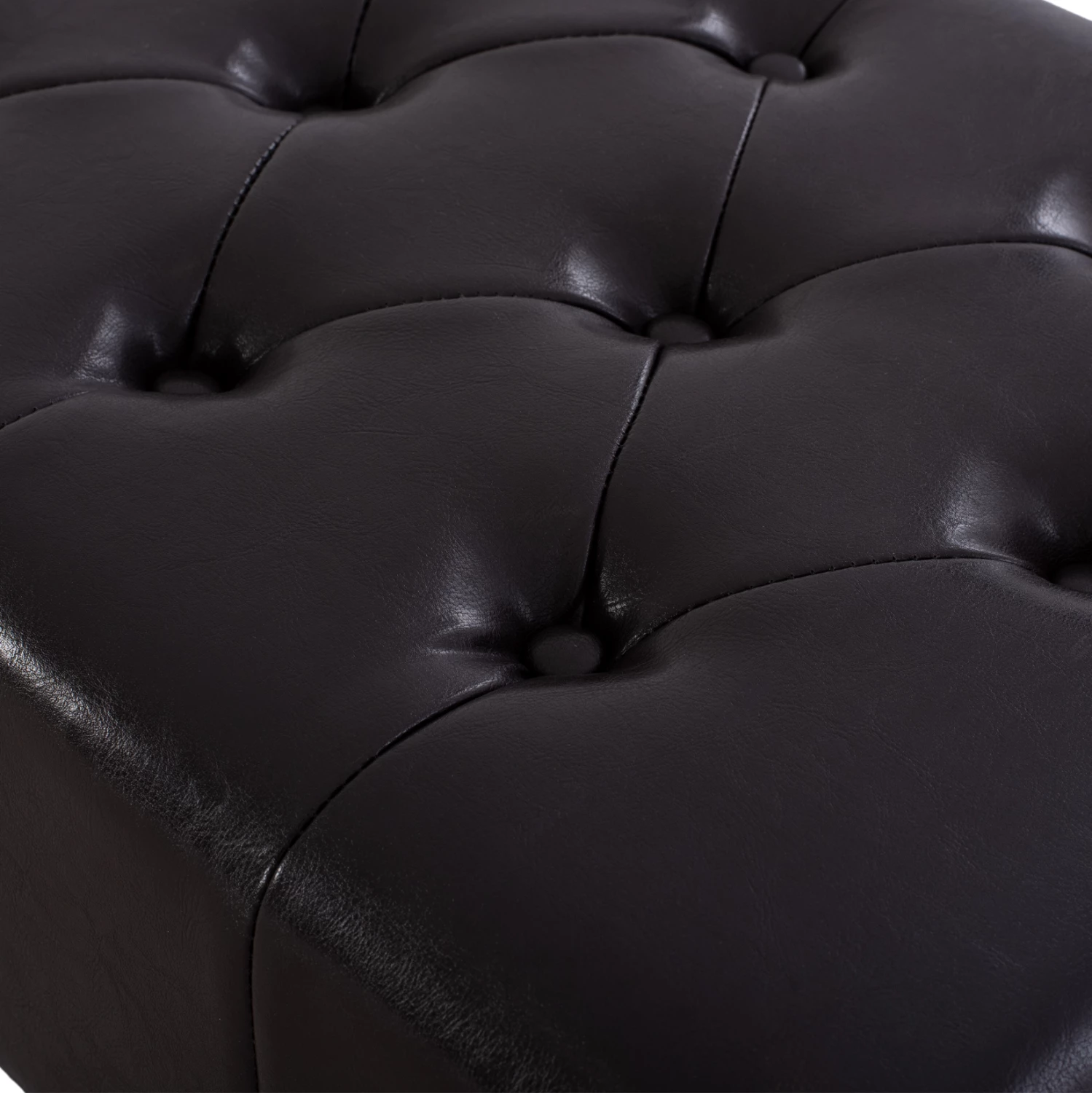 Stol për piano t.Chesterfield EMMA FH226.01 PU ngjyrë kafe e errët 80x44x39 cm