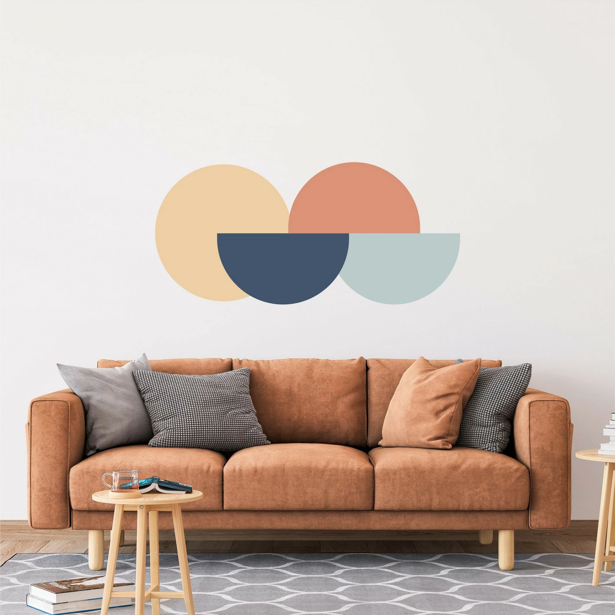 Sticker dekorativ për mur Wallity, shumëngjyrësh, MB-00101, 100x45cm