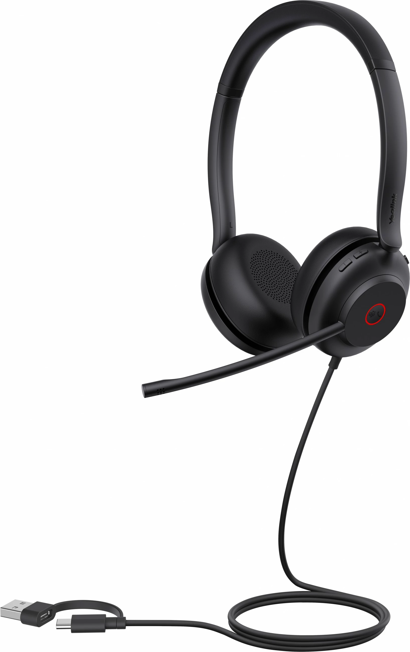 Kufje Yealink UH35, USB-C/A, Binaural, 20 - 20000 Hz, e zezë