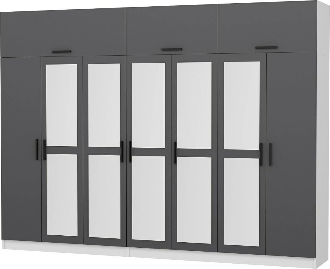 Dollap Skye Decor, anthracite dhe i bardhë, Kale - 5166