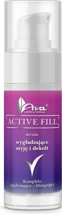 Serum për qafë dhe dekolte për femra Ava Laboratorium Active Fill Serum Smoothing Neck and Décolleté, 30ml