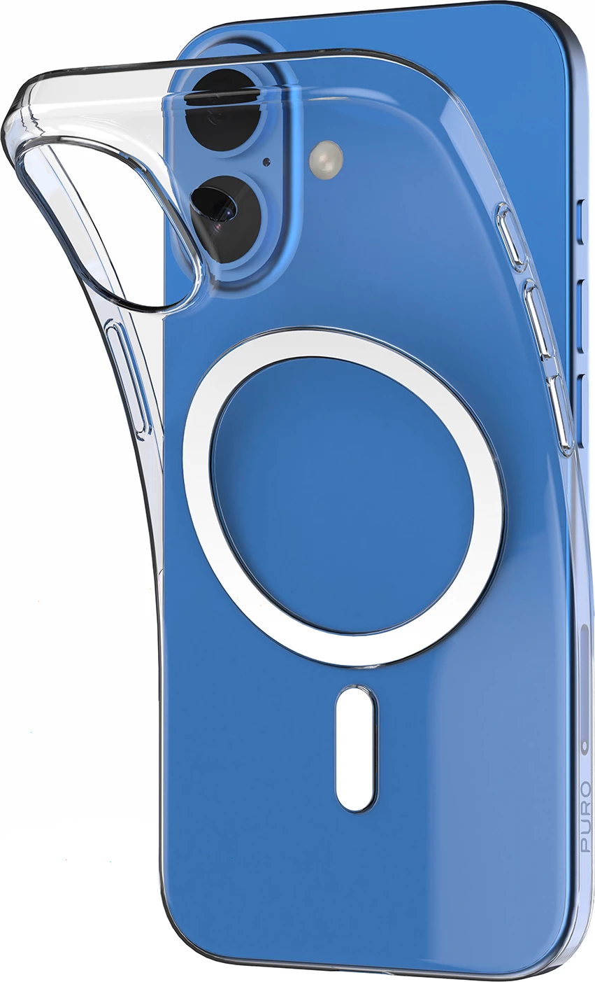 Mbështjellës Puro 03 Mag MagSafe për iPhone 16, Silikon, Transparent