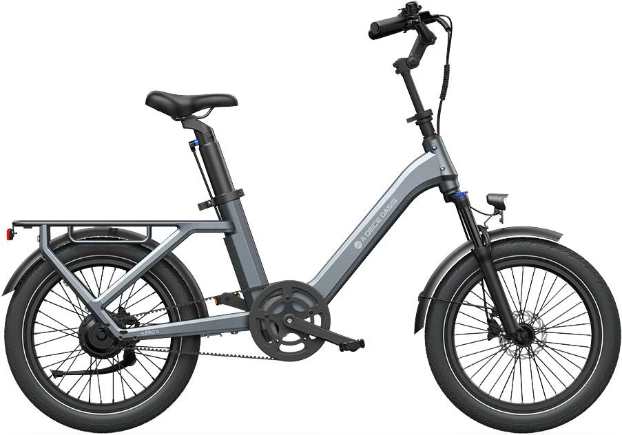 Bicikletë elektrike urbane cargo A DECE OASIS (ADO) Air ONE Pro, 250W, 370Wh, rrota 20×2.4", gri