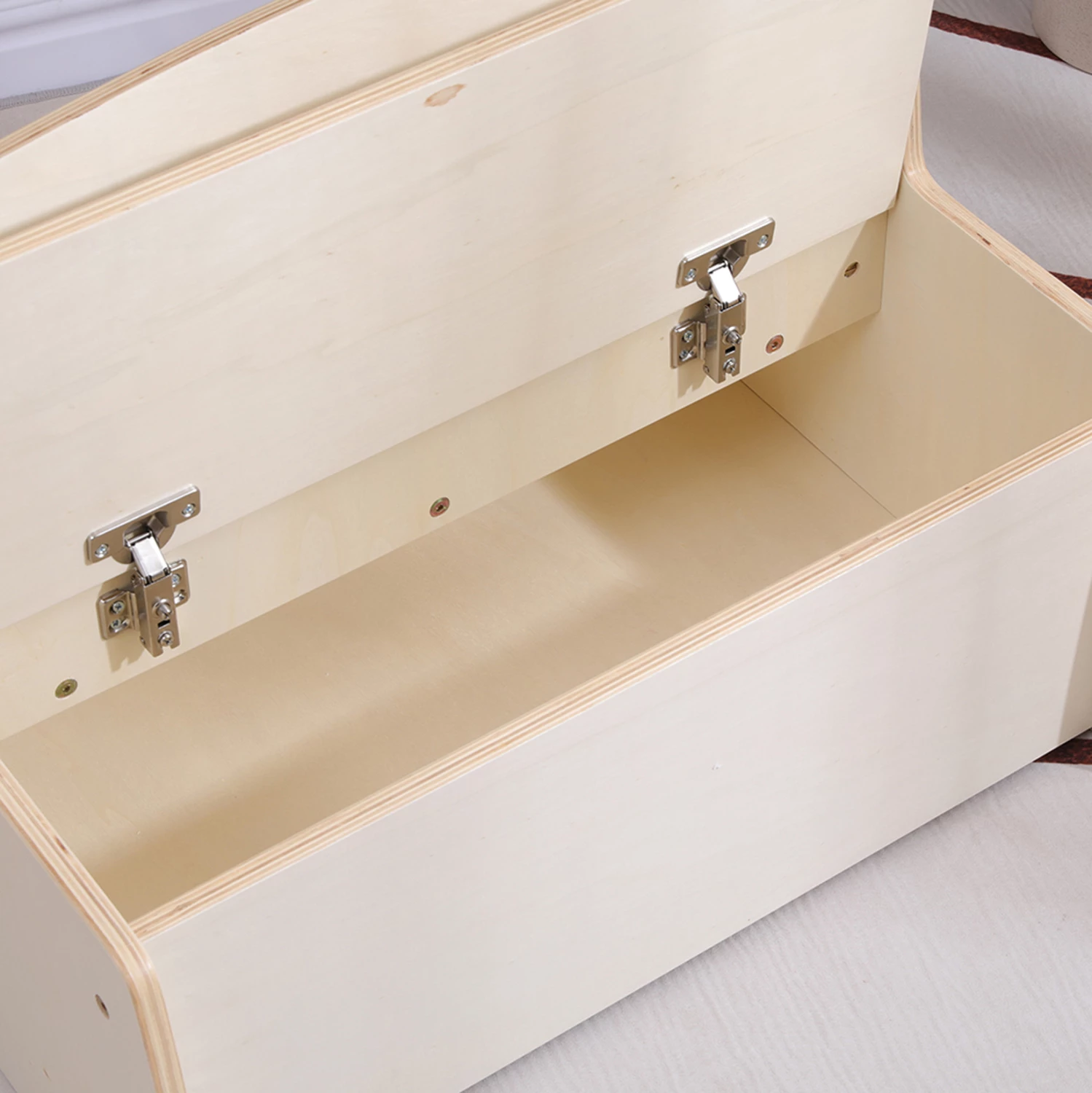 Bankë për fëmijë me hapësirë për ruajtje, natyrale/krem, RICKI FH18342.01, 63x43x47cm