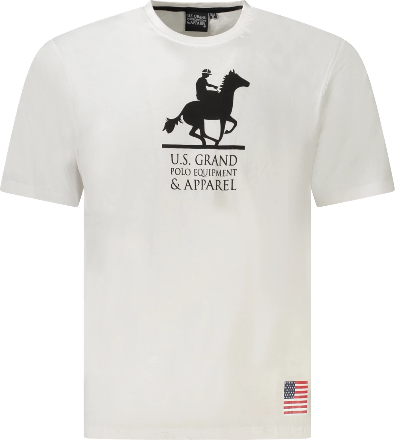 Maicë për meshkuj U.S. GRAND POLO, të bardha