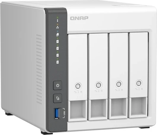 Server NAS Qnap TS-433, 4GB RAM, 4 disqe,  i bardhë