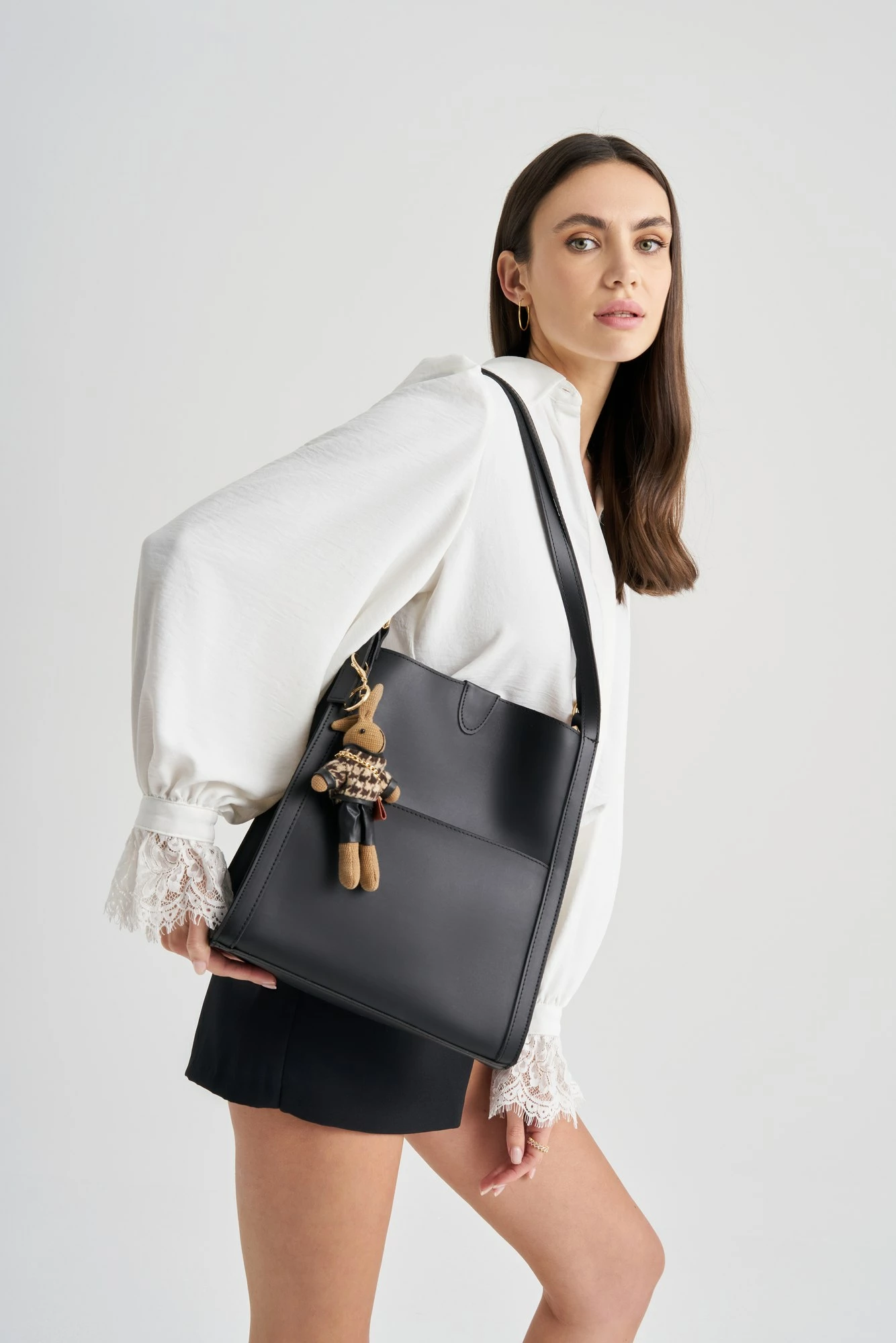 Torba Tote Lucky Bees, 352, e zezë