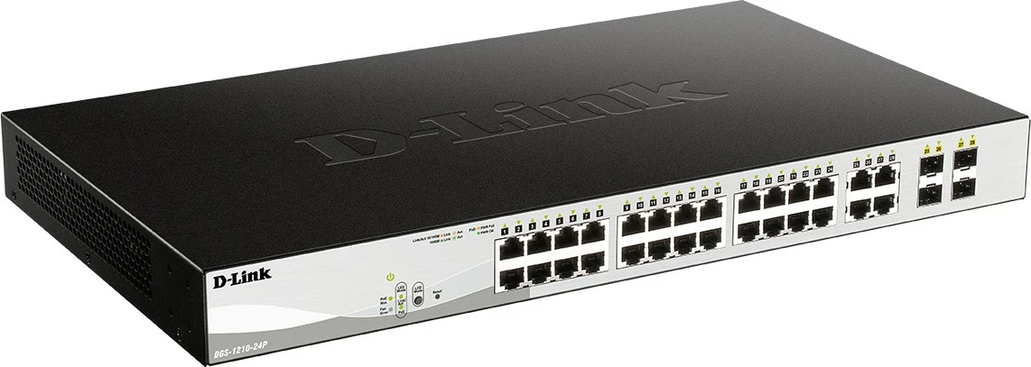 Switch D-Link DGS-1210-24P, Managed, L2, Gigabit Ethernet, PoE, i zi