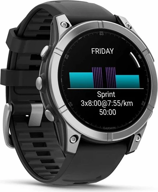 Orë sportive Garmin për meshkuj/femra, e zezë
