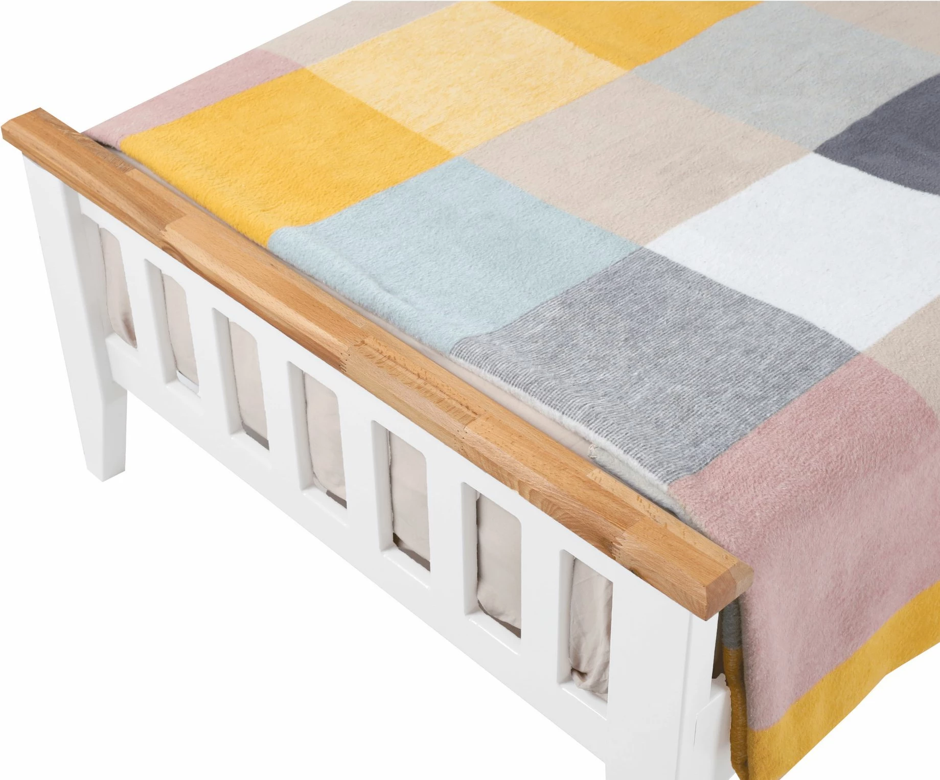 Kornizë krevati teke Hanah Home, stil modern country, 90x200