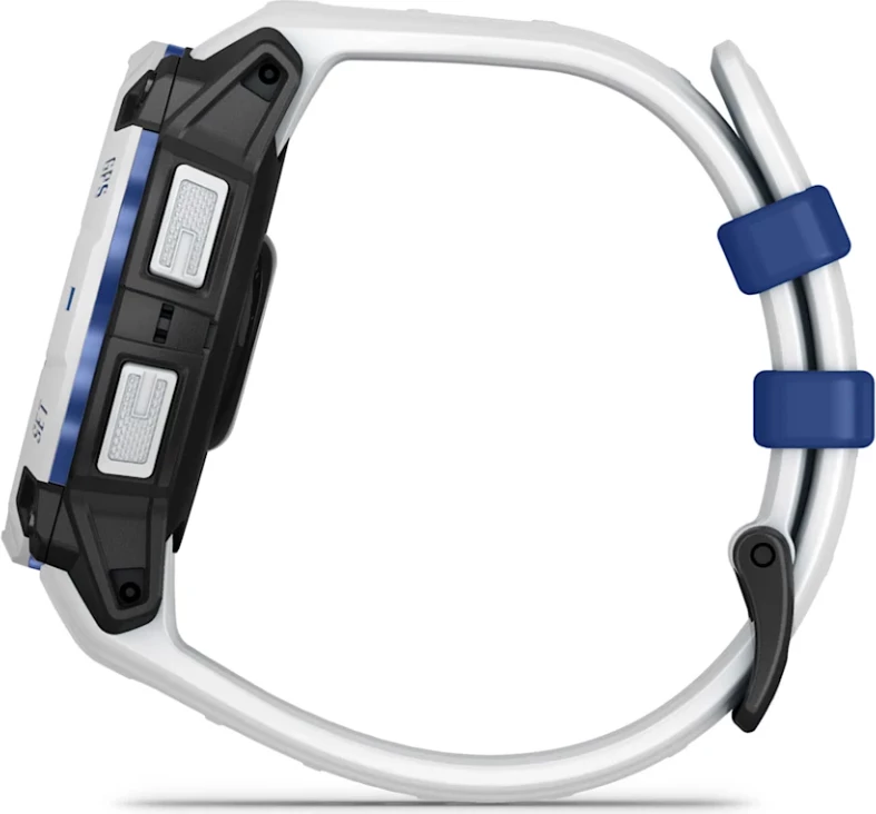 Smartwatch Garmin Instinct® 3, Solar, Whitestone/Whitestone-Bolt Blue Band, 45 mm